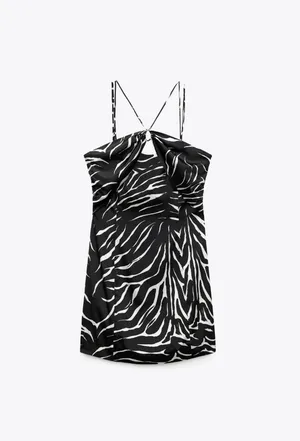 ZARA Animal Print Short Dress thumbnail 7