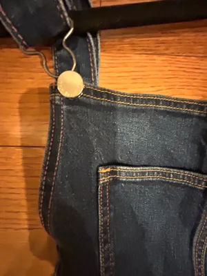 AUTHENTIC True Religion iconic horseshoe BF Slim Dark Wash Fashionable overalls thumbnail 14