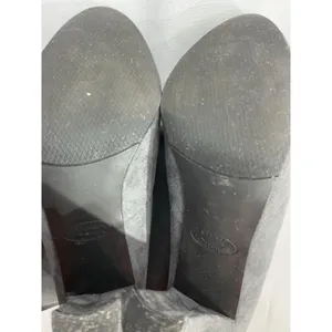 Womans Steve Madden Gorgeous Size 7.5 M Gray Fabric Otk Pullon Heel Boots thumbnail 9