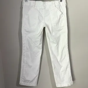 Versace Cropped Straight Leg Jeans Women's Size 30 Denim Zipper Pockets Designer thumbnail 5