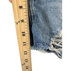 Topshop Size‎ 6 Ashley Cut Off Denim Distressed Jean Shorts thumbnail 7
