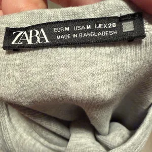 Zara grey ribbed long sleeve shirt (fitted) thumbnail 3