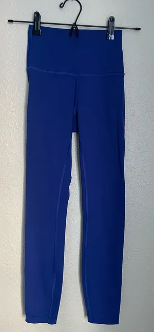 Lululemon Wunder Under Legging Tights Size 2 Blue LW5CQDS thumbnail 1