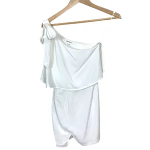 Revolve Superdown Jenna One Shoulder White Mini Dress NWT Sz XXS thumbnail 5