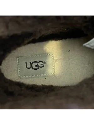 UGG Fraser Exposed Fur Stout Water-resistant Leather Combat Boots Size 7.5 Women thumbnail 6