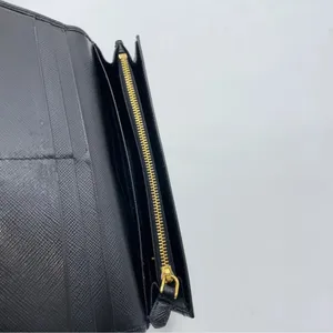 Prada Black saffiano leather Wallet and Card Holder Set W/box thumbnail 9
