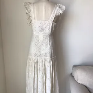 LOVESHACKFANCY Cressida White Maxi Dress thumbnail 8