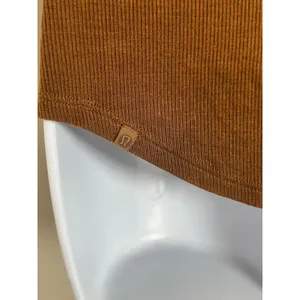 Lululemon Hold Tight Tank Top Copper Brown Ribbed High Neck Racerback Size 4 thumbnail 7
