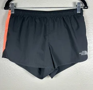 The North Face Flight Series Black Running Shorts with Coral Side Stripe SZ:M thumbnail 1