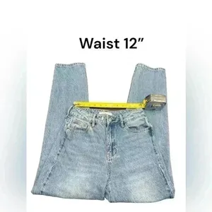 Pacsun Medium Blue Mom Jean 25” thumbnail 4