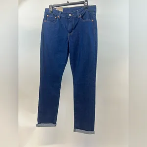 NW5 Levi's Women's Boyfriend Jeans in Deep Blue 29x30 thumbnail 2