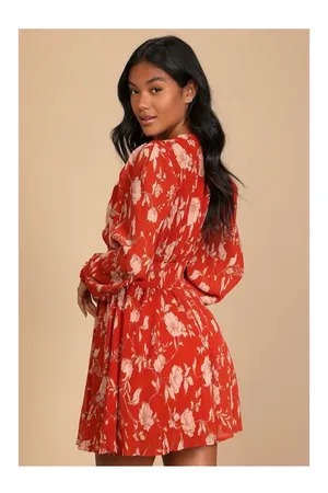 Lulus Burnt Orange Dress thumbnail 5