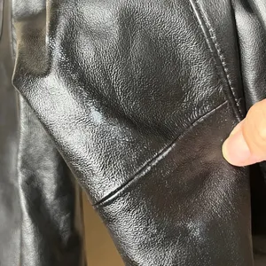 Vintage East 5th Black Genuine Leather Zipper Front‎ Jacket Women's Medium thumbnail 12