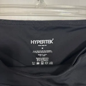Hypertek High Waisted Pocket Leggings Black Athletic‎ Yoga Workout Gym Medium thumbnail 5