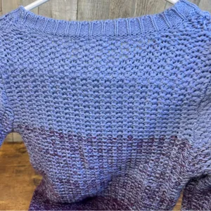 Delia’s XS Purple Crewneck Long Sleeve with Zippers(just for looks) thumbnail 5