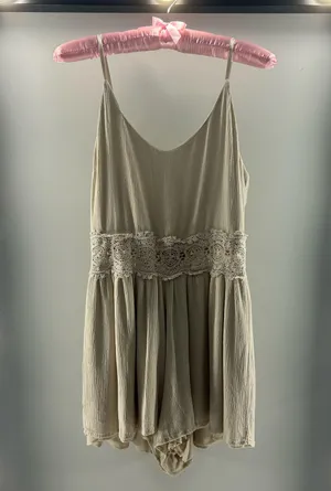 Beige Romper Tan thumbnail 1