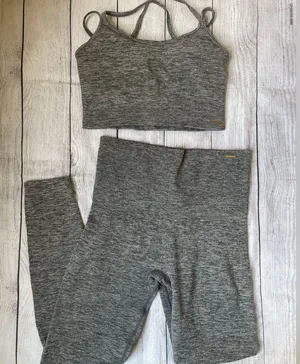 Savage X Fenty SEAMLESS RIB SPORT LOW-IMPACT BRA and legging set thumbnail 5