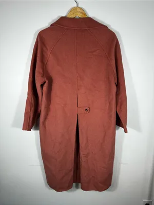 Zara Pink Wool‎ Blend Single Blend Pea Coat Women’s Sz XS thumbnail 6