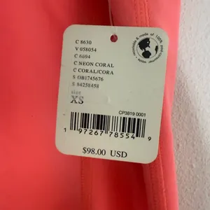 FP Movement Jumpsuit Spandex Never Better Strappy Back Neon Coral NWT sz XS pink thumbnail 7