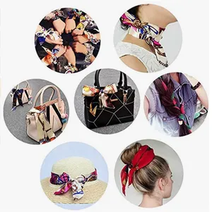 Two Thin Purse Scarves / Hair Bands / Scarves- #1416 thumbnail 3