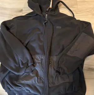 Skims fleece lounge oversized zip-up hoodie Color storm thumbnail 3
