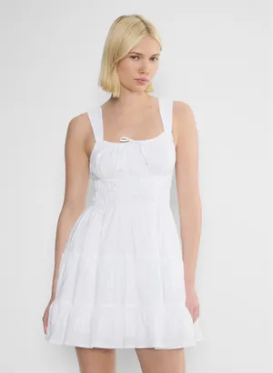 Aritzia Sunday Best Martine Poplin Dress in White thumbnail 3