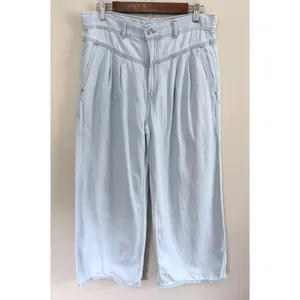 Levi's Women's Premium‎ Women Baggy Featherweight Wide Leg Jeans Blue 30x26 NWOT thumbnail 3