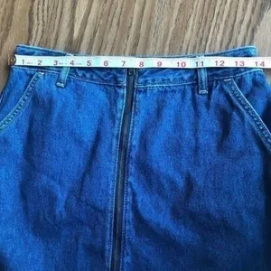 Hollister Ultra High Rise Denim Junior Size Jean Skirt thumbnail 6