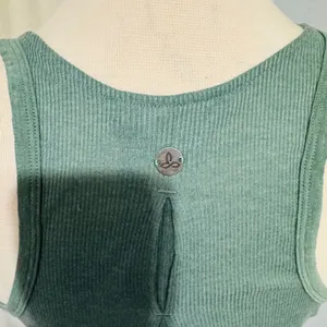 Prana Ribbed‎ Tank Top Racerback Yoga Athletic Green Sleeveless Womens Small thumbnail 7