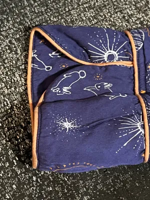 Womens XS Roller Rabbit long sleeve button down pajama top-celestial print thumbnail 3