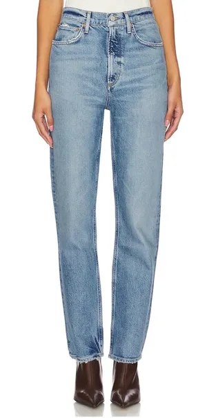 Agolde High Rise Stovepipe Denim Jeans 27” Waist thumbnail 1
