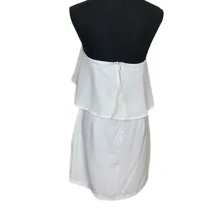 REVOLVE Superdown Catalina Ruffle Tube Mini Dress NWT SM White Cocktail thumbnail 5