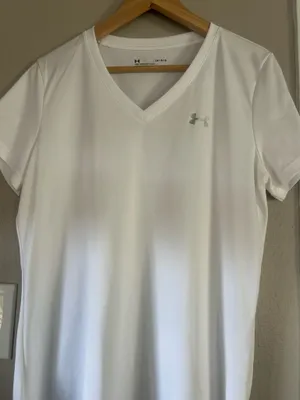 Under Armour hot gear white tee thumbnail 1