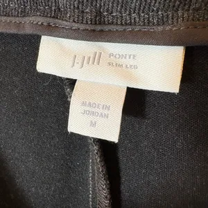 J. Jill Ponte Knit Slim‎ Leg Pants Charcoal Gray Pull On Size Medium thumbnail 5