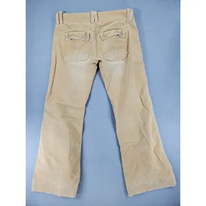 Abercrombie Y2K Low Rise Corduroy Pants Flare Sz 10 Boho Indie Festival Cargo thumbnail 3