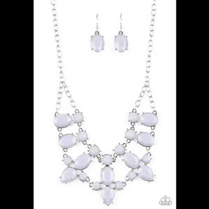 Paparazzi Necklace Set - Goddess Glow - Silver thumbnail 2