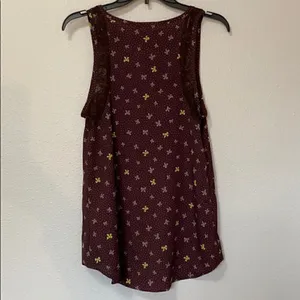 Lush High Low Tank Bow Top w/ Lace Detail thumbnail 3