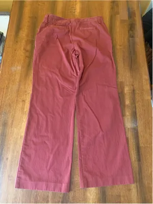 J.Crew Factory Wide Leg Pants Wine Burgundy Size 8 thumbnail 5