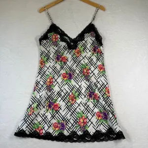 Vintage Victorias‎ Secret Gold Label Floral Lace Trim Slip Dress Womens Small thumbnail 8
