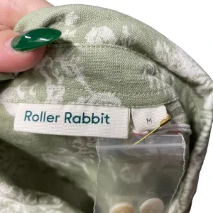 Roller Rabbit Caxias Darya Dress Sage Green White‎ Floral Size Medium thumbnail 8