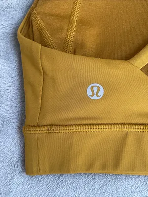 Lululemon Free to be Elevated sport bra gold spice mustard yoga Pilates gym 2 thumbnail 5
