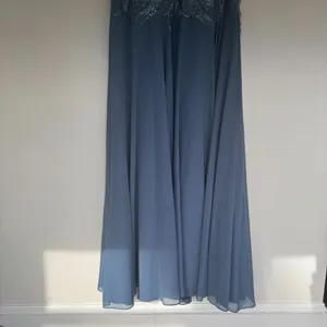 MoB Mother of the Groom Slate Blue Evening Dress MGNY thumbnail 7
