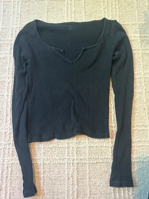 Brandy Melville Black Long Sleeve Top thumbnail 1