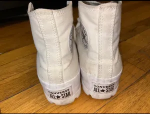 White platform Converse All Star trainers thumbnail 4