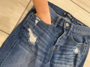 Hollister Low Rise Distressed Boyfriend Jeans thumbnail 12
