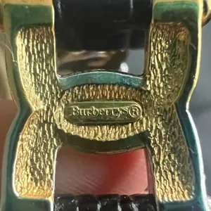 Burberry leather and metal vintage bracelet thumbnail 3