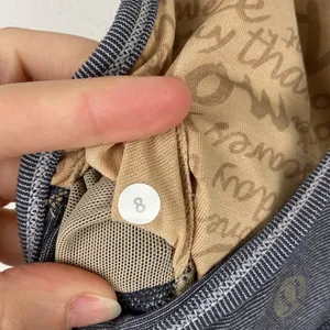 Lululemon Flow Y Bra Blue White Stripe Women’s Size 8 Active Sports Bra Light thumbnail 6
