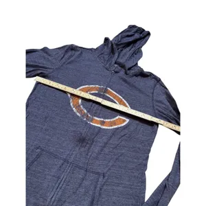 Reebok Womens Chicago Bears Full-Zip Hoodie Size m Blue & Orange Polyester Blend thumbnail 5