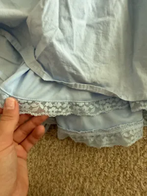 Altard state light blue corset mini dress with lace thumbnail 3