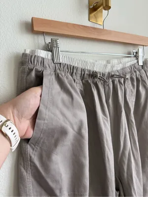 Daily Practice by Anthropologie Parachute Wide Leg Pants Taupe Small thumbnail 9